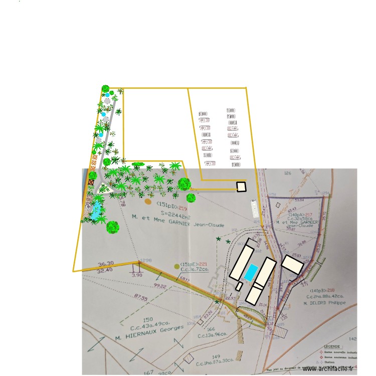domaine de beaufort. Plan de 7 pièces et 1332 m2
