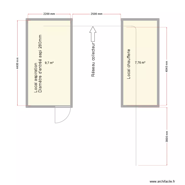 HP Rouen. Plan de 2 et 17 m² HP Rouen. Plan de 2 et 17 m²