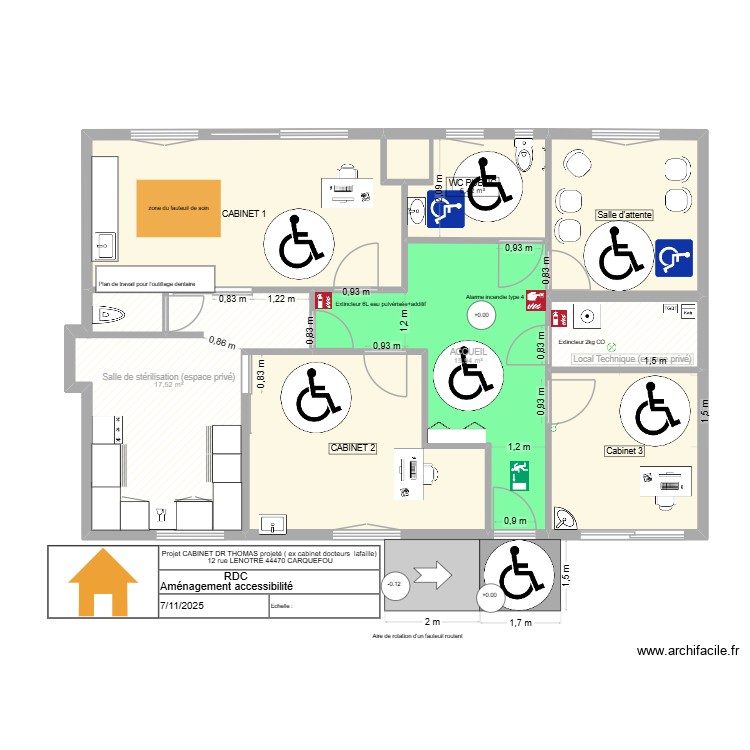 CABINET DR THOMAS plan d\'accessibilité 2026. Plan de 0 pièce et 0 m2 CABINET DR THOMAS plan d\'accessibilité 2026. Plan de 0 pièce et 0 m2