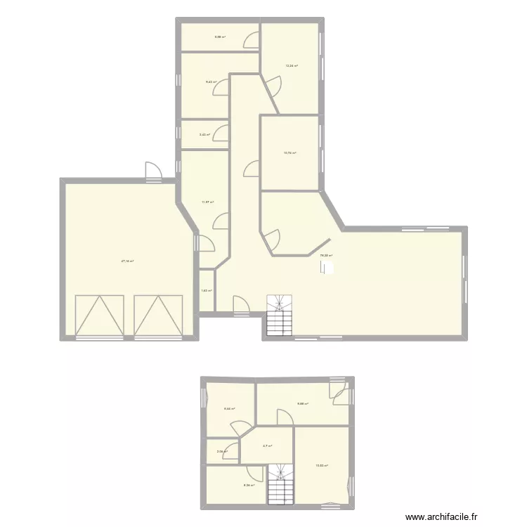 Maison Marsat. Plan de 11 et 212 m² Maison Marsat. Plan de 11 et 212 m²
