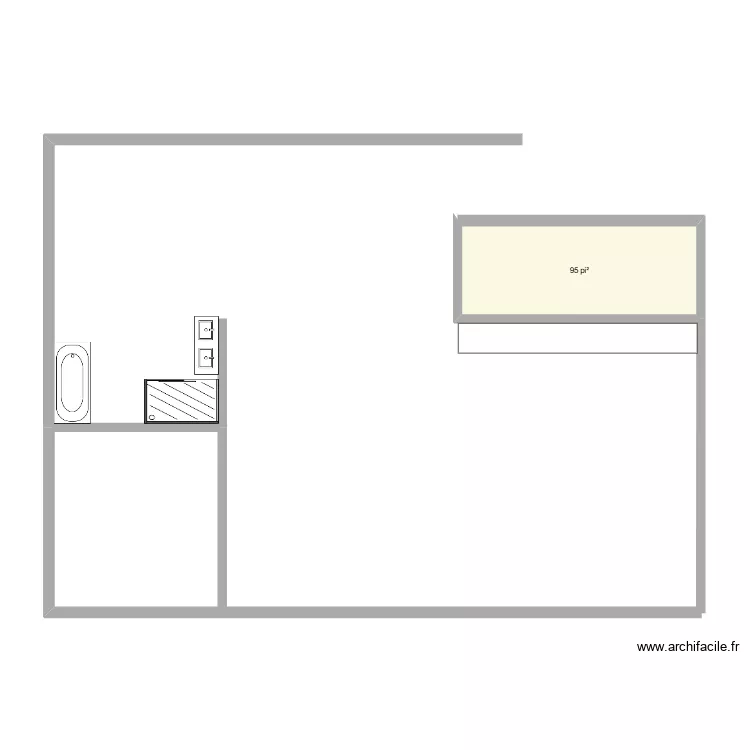 test. Plan de 1  et 9 m²