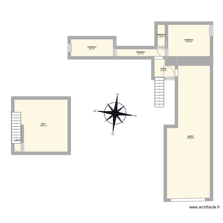 hoche. Plan de 0 pièce et 0 m2