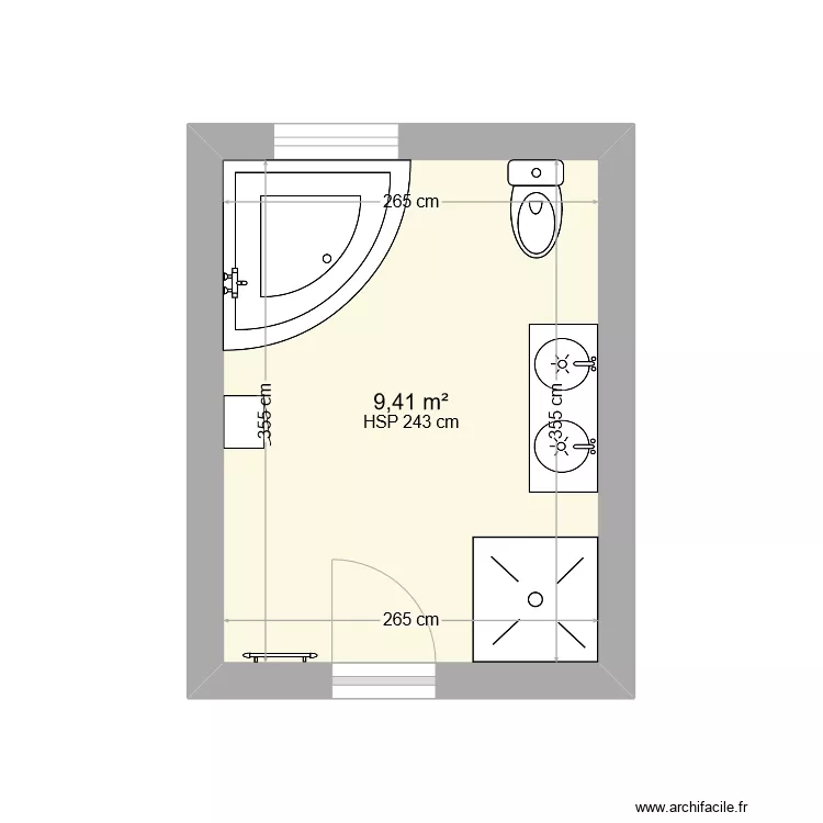 ESTEVENY SDB. Plan de 