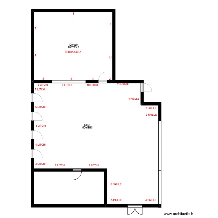 crillon 2. Plan de 3 pièces et 179 m2