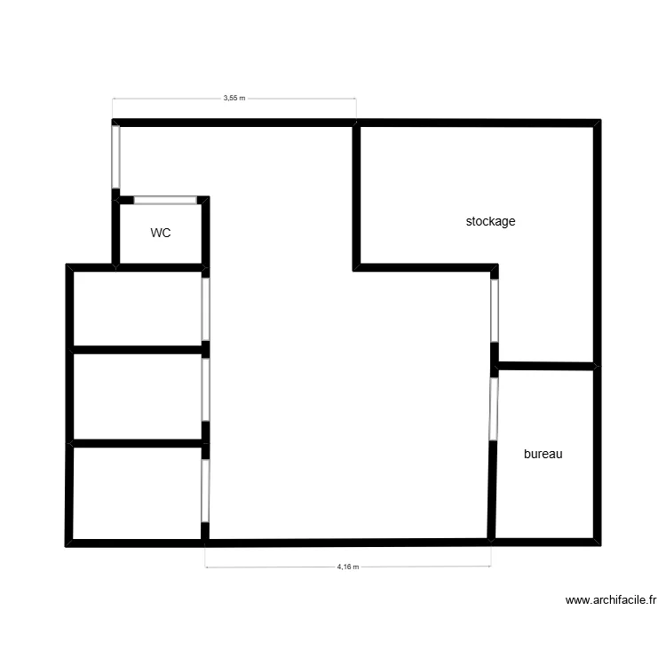 GARAGE BOQUERIA. Plan de 7  et 42 m²