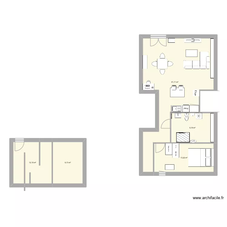 NH APPT 2. Plan de 5 et 87 m² NH APPT 2. Plan de 5 et 87 m²