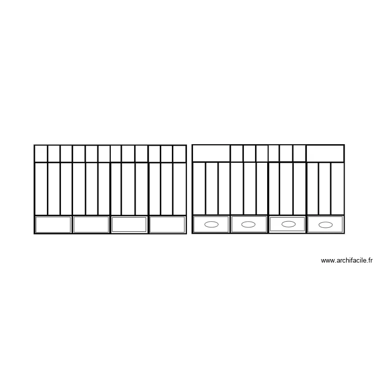 porte 455 x 266. Plan de 
