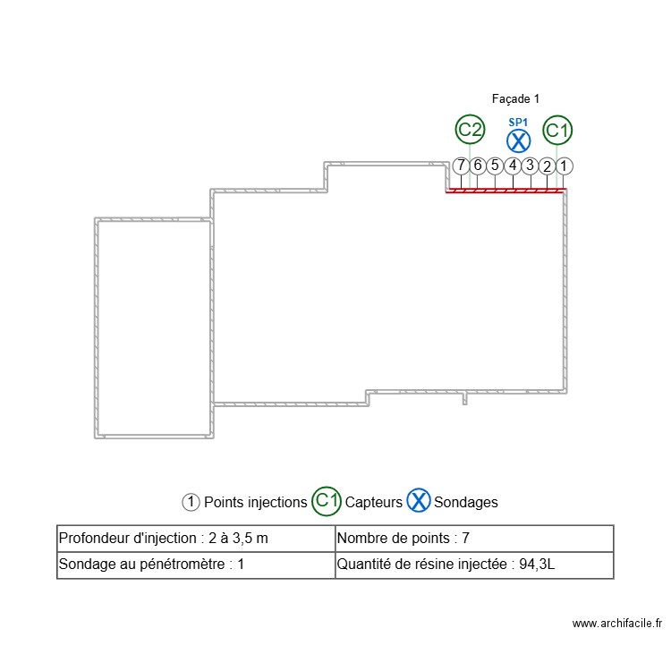 Laurent Franck. Plan de 2 pièces et 30 m2