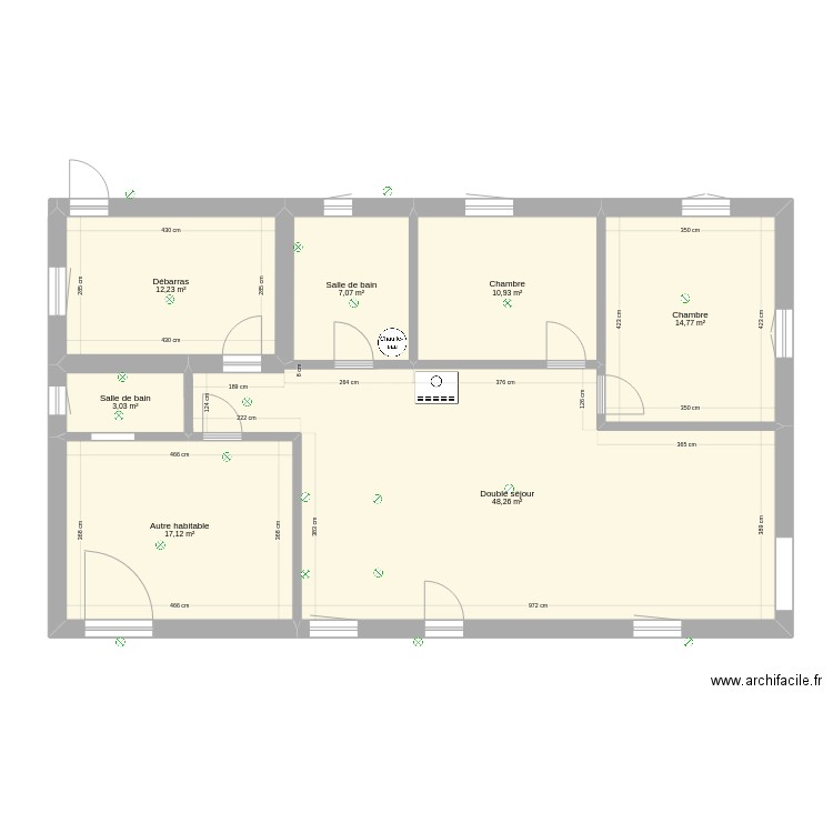 maison roquefeuil. Plan de 0 pièce et 0 m2