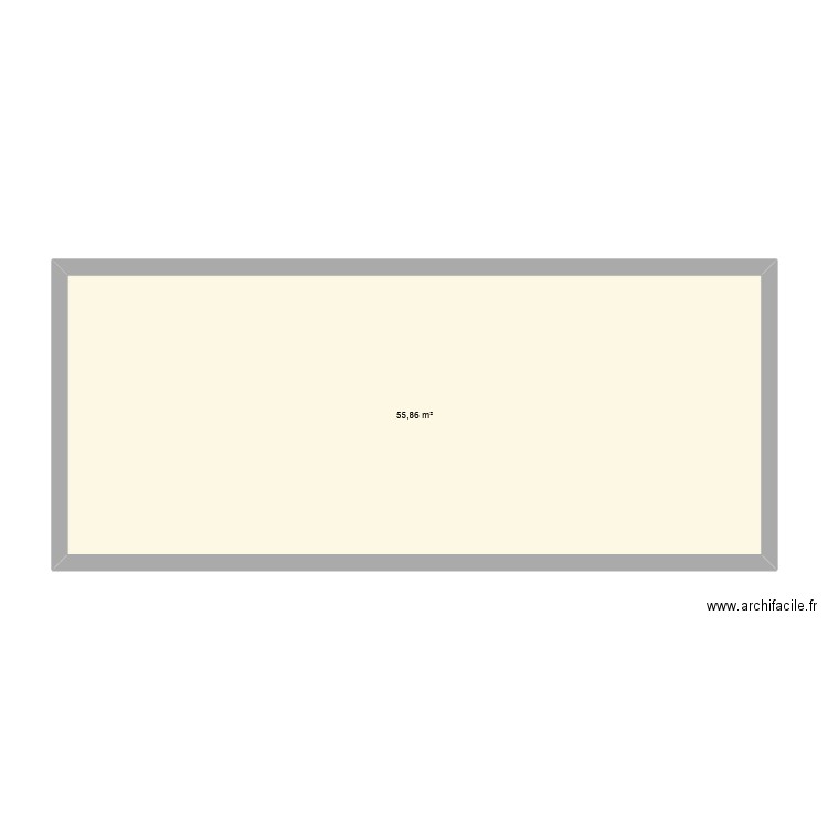 Garage. Plan de 1 pièce et 56 m2