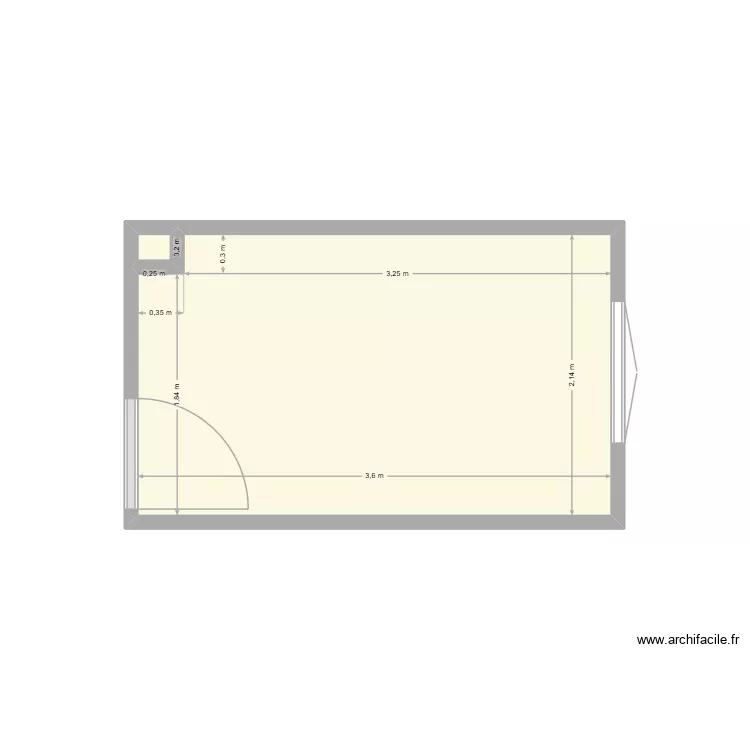 plan cuisine pol. Plan de 2  et 8 m²
