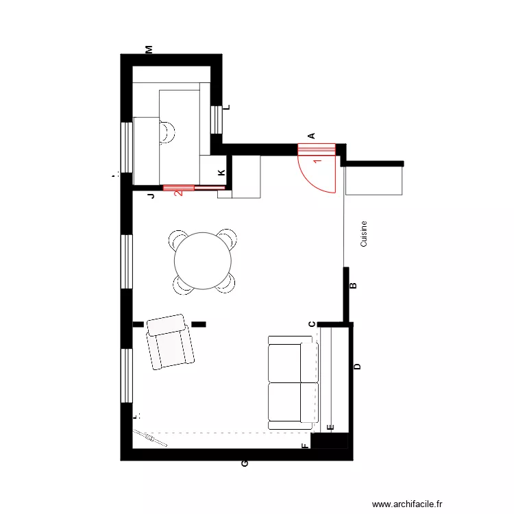 st-pierre salon finition. Plan de 