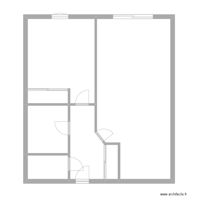 PIVETEAU. Plan de 7 pièces et 79 m2