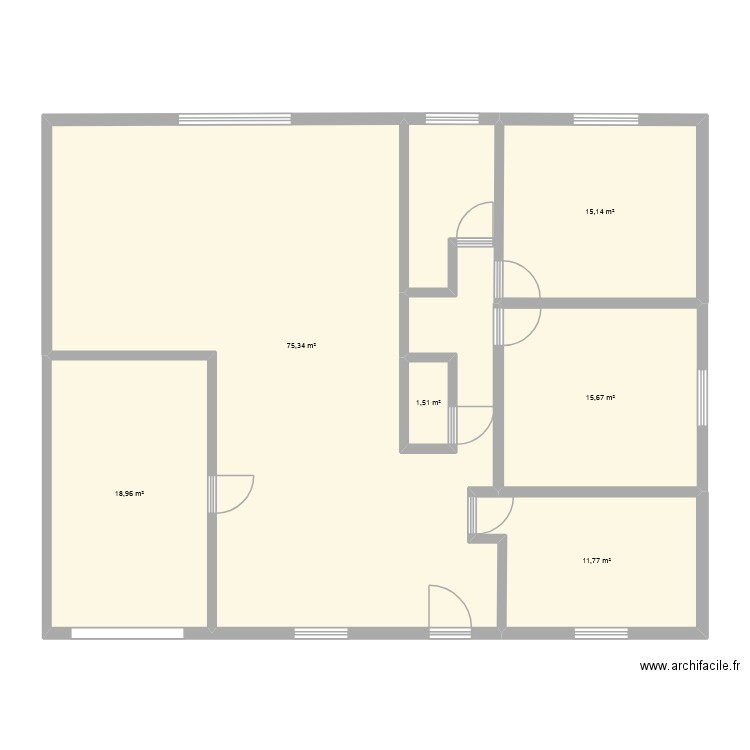 nathan. Plan de 6 pièces et 138 m2