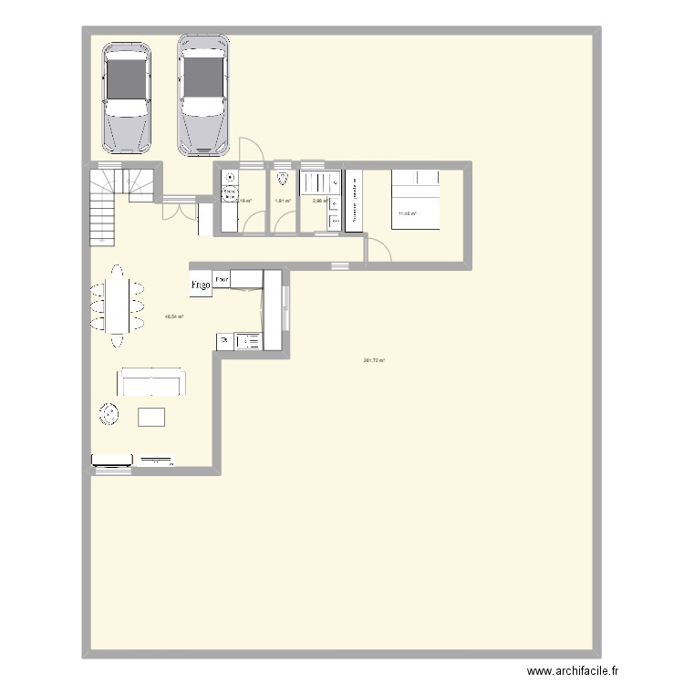 Terrain Margot switch cuisine/repas 1. Plan de 6 pièces et 330 m2