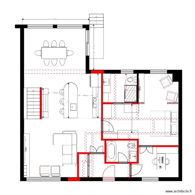 regis 1.2. Plan de 2 pièces et 99 m2