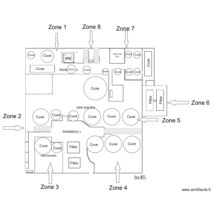 R+1 kuhlmann. Plan de R+1 kuhlmann. Plan de