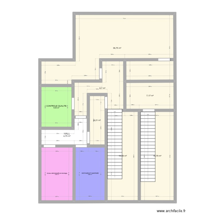 plan la cité 02. Plan de 10 pièces et 119 m2