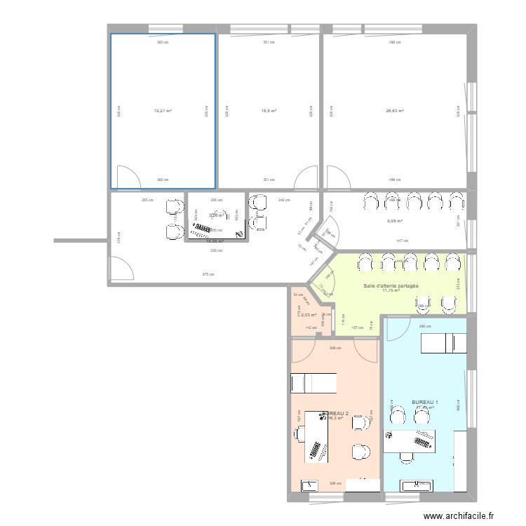 Pole neuro ES3 v4. Plan de 10 pièces et 144 m2