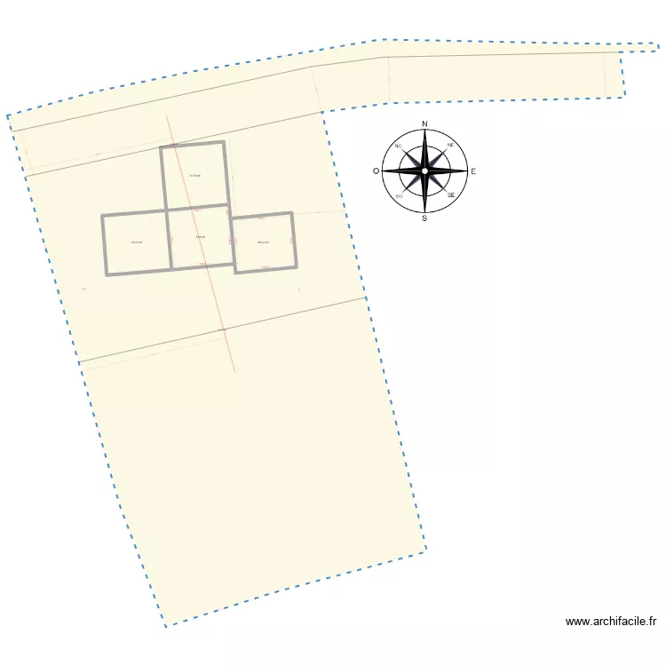 Hudimesnil_1163_1164_1167_Plan_01_Plein_Sud. Plan de 