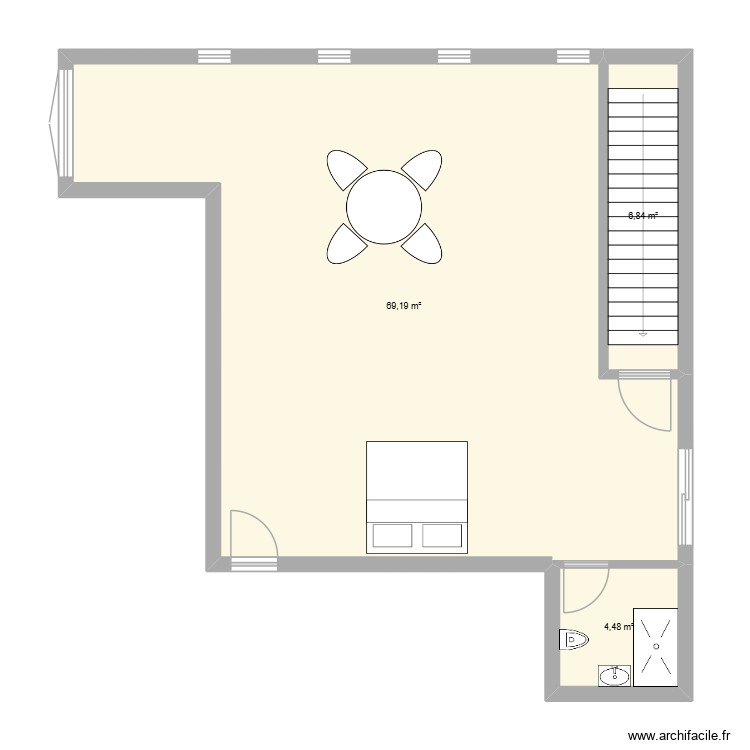 Grenier. Plan de 0 pièce et 0 m2