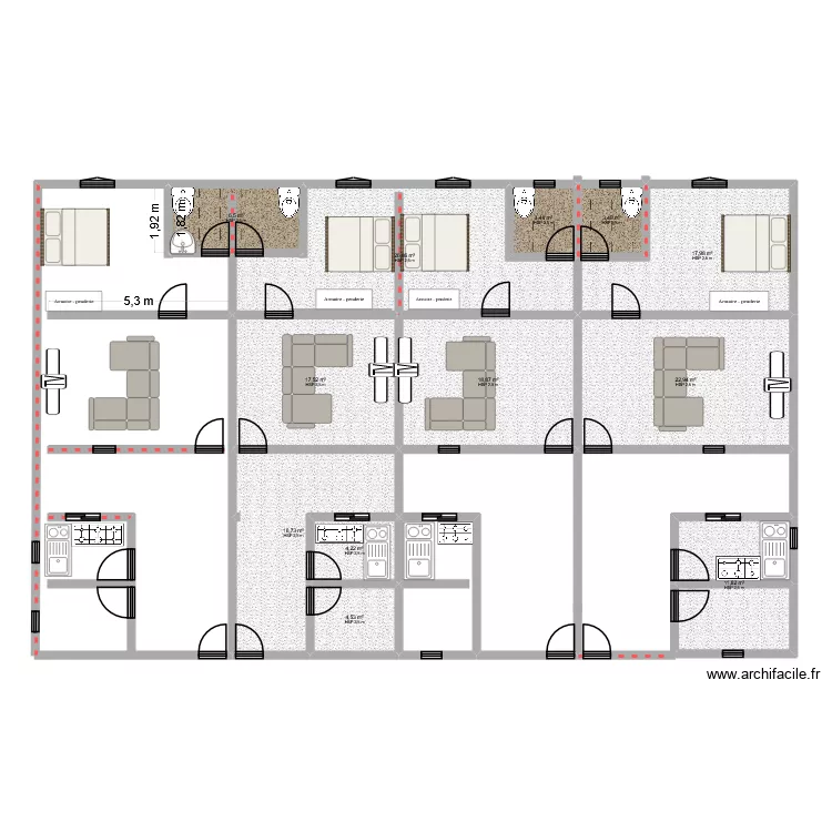 Plan. Plan de 12 Pièces et 155 m² Plan. Plan de 12 Pièces et 155 m²