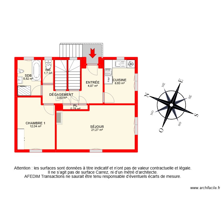 BI 29080-. Plan de 35 pièces et 225 m2