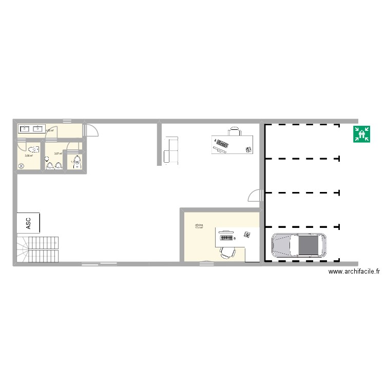 PLANO IPO. Plan de 5 pièces et 29 m2