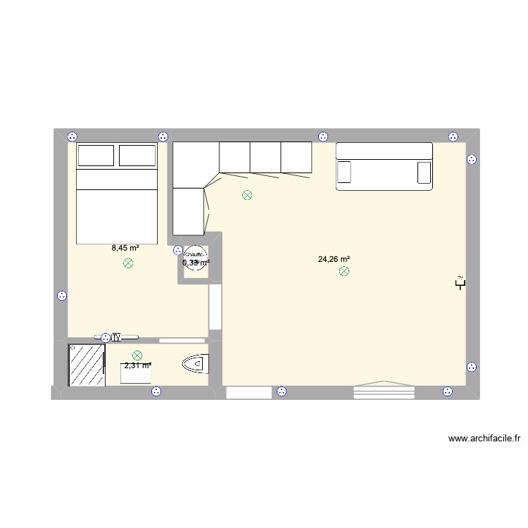 maison sac. Plan de 0 pièce et 0 m2