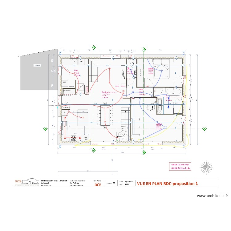 ECL RDC V1. Plan de 0 pièce et 0 m2