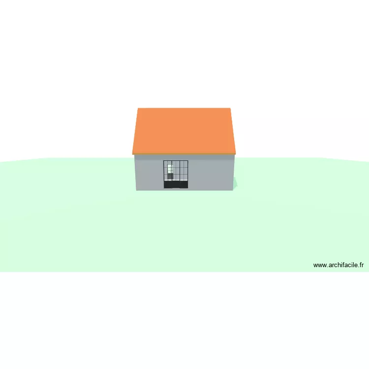 GRANGE 2. Plan de 1 pièce et 46 m²