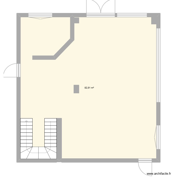 showrom. Plan de 0 pièce et 0 m2