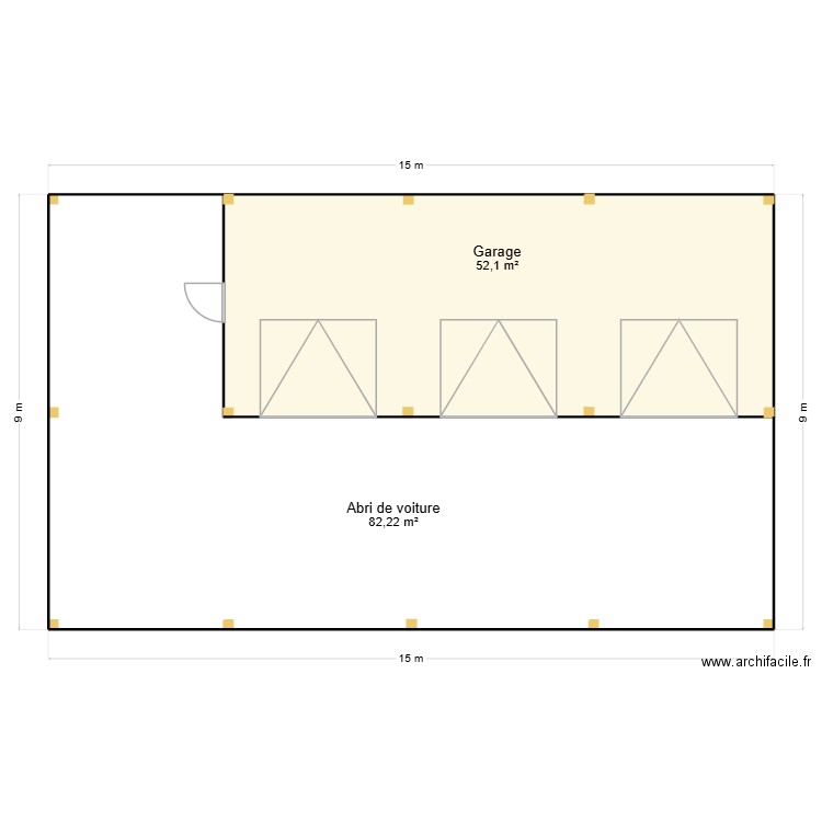 GARAGE 121125_02. Plan de 2 pièces et 134 m2