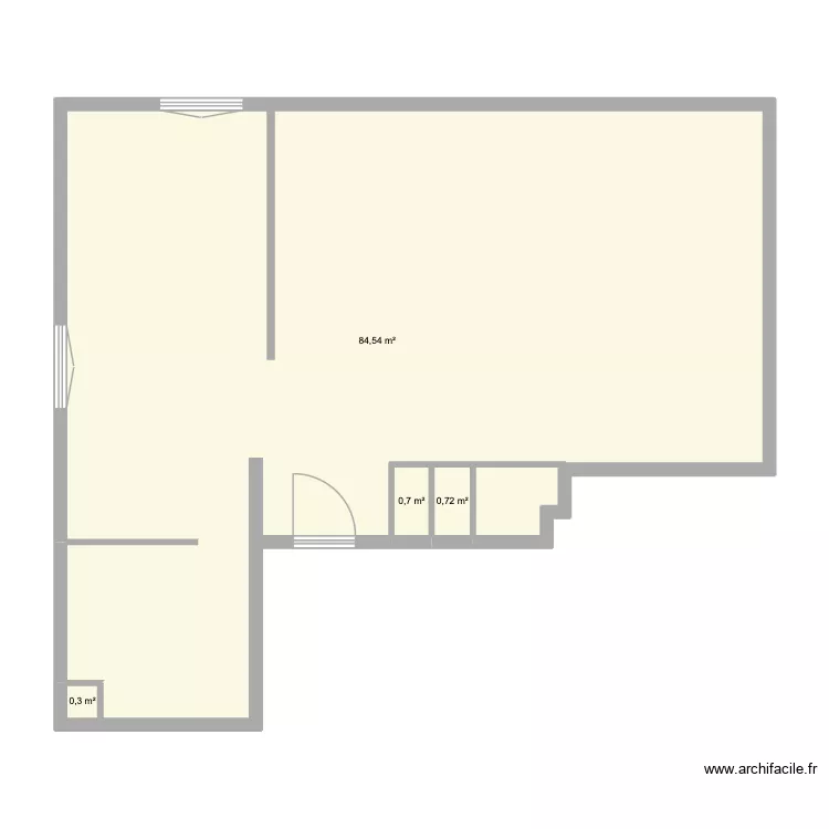 Les Lilas. Plan de 4 Pièces et 86 m² Les Lilas. Plan de 4 Pièces et 86 m²