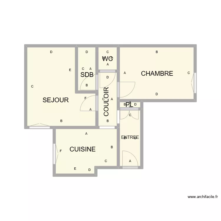 PLAN ETAGE GAUCHE PLB BON ENFANT. Plan de PLAN ETAGE GAUCHE PLB BON ENFANT. Plan de