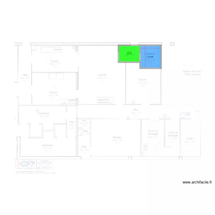 LUMINY. Plan de 2 et 9 m² LUMINY. Plan de 2 et 9 m²