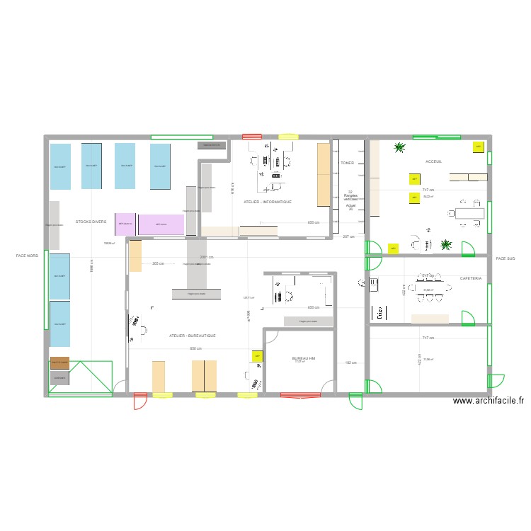 Projet STD V.5.1 partagé. Plan de 7 pièces et 429 m2