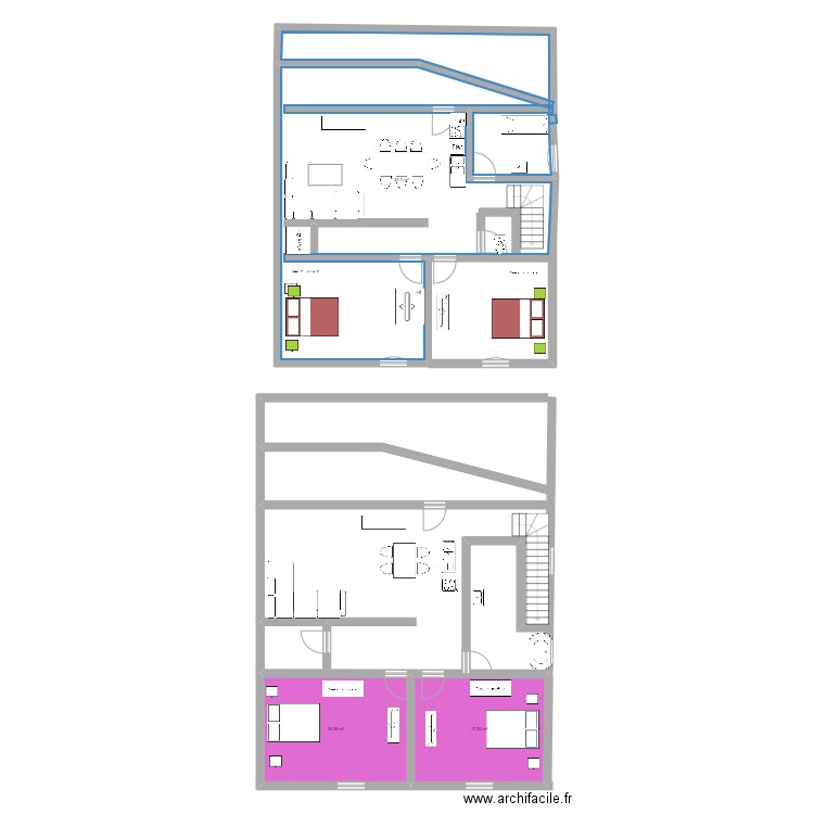 daniel. Plan de 3 pièces et 125 m2