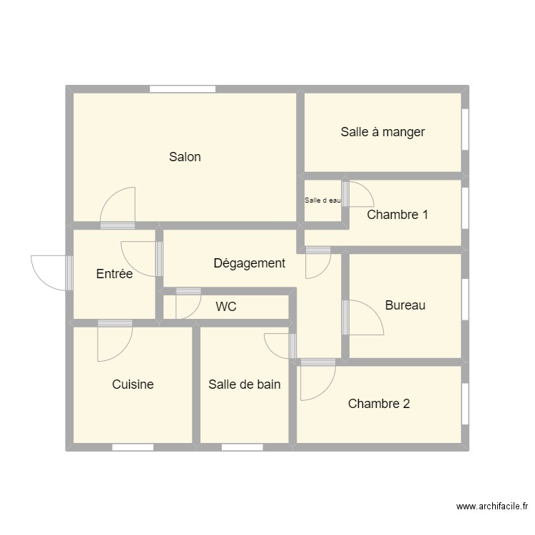 PLAN 2404 TYMEN. Plan de 11 pièces et 26 m2