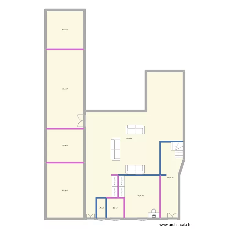 CHATEAUBRIAND rdc. Plan de 