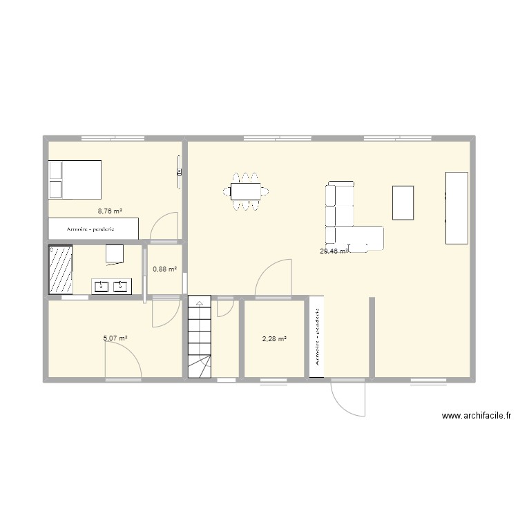 Maison Bouc. Plan de 0 pièce et 0 m2