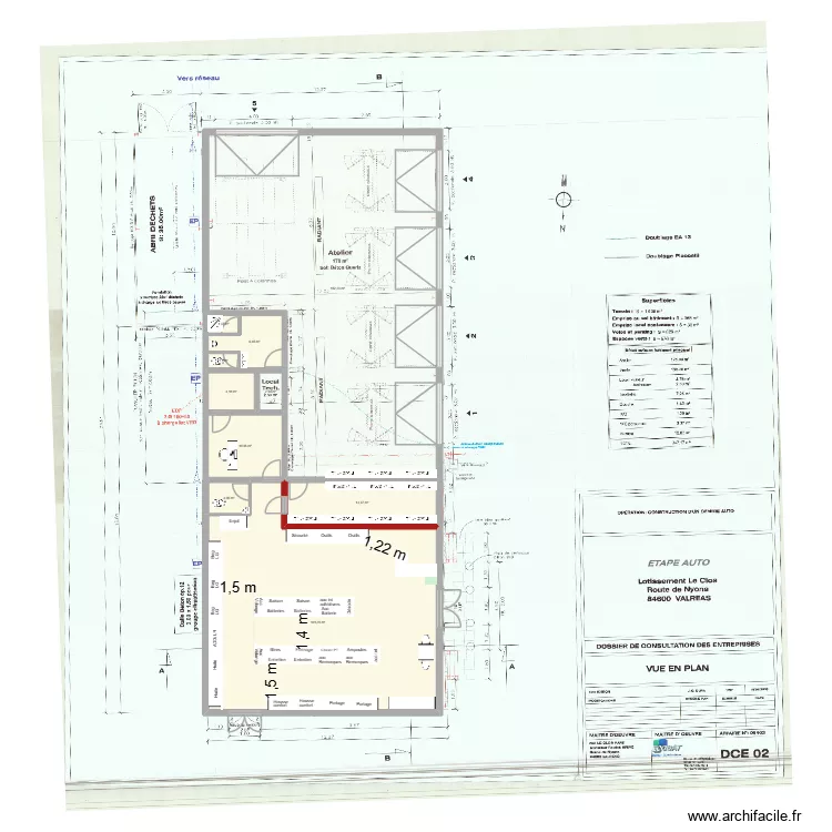 VALREAS V5. Plan de 10 et 297 m² VALREAS V5. Plan de 10 et 297 m²