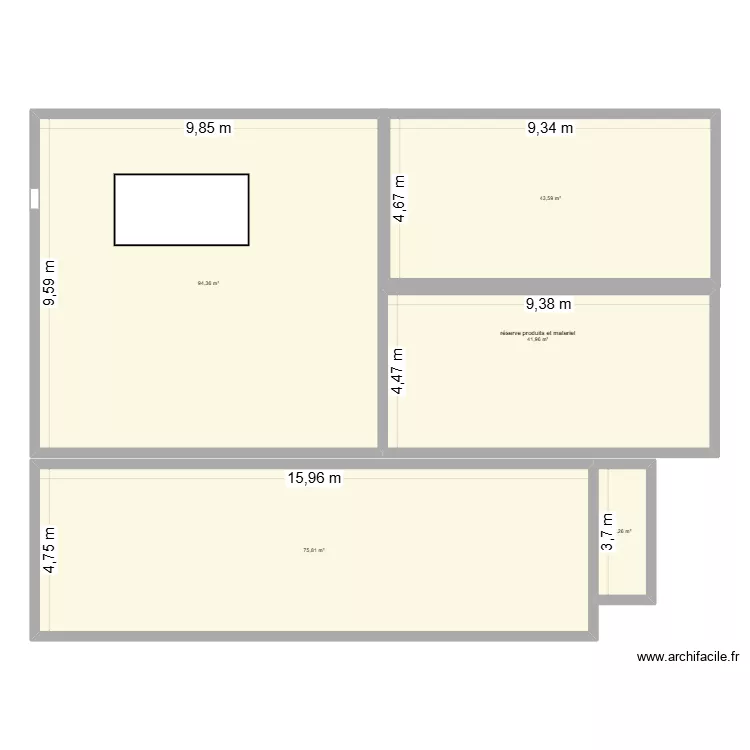 makeup department. Plan de 