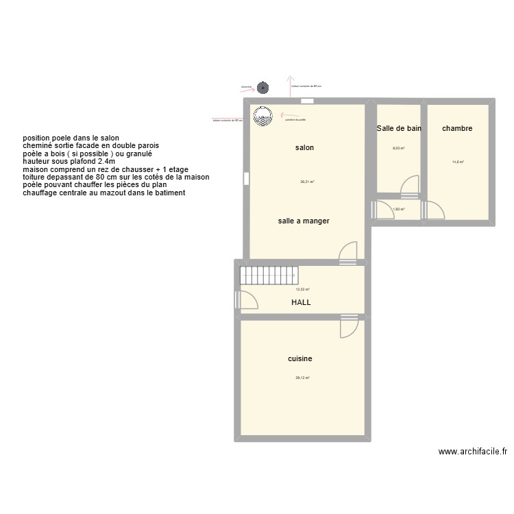 devis xhoffraix goffinet. Plan de 0 pièce et 0 m2