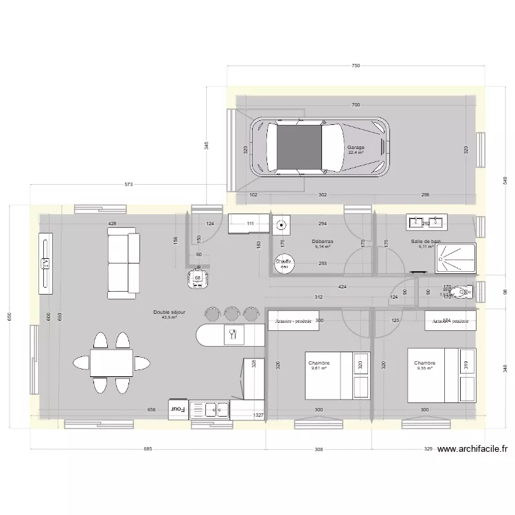 Plain_pied_décalé_terrain_complet_soubassement. Plan de 8 pièces et 197 m² Plain_pied_décalé_terrain_complet_soubassement. Plan de 8 pièces et 197 m²
