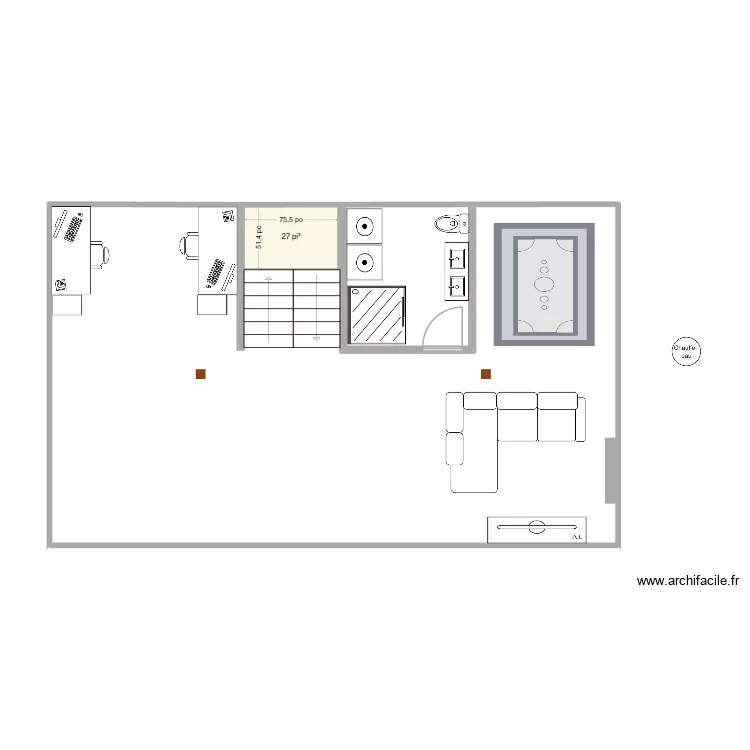 SS - 1. Plan de 1 et 3 m² SS - 1. Plan de 1 et 3 m²