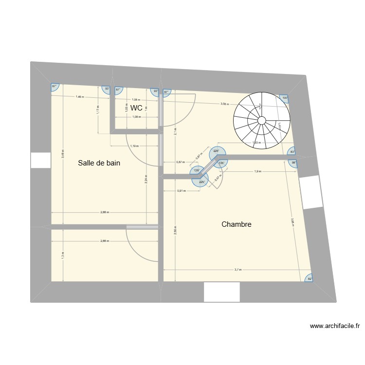 Pradel Appt 2. Plan de 0 pièce et 0 m2