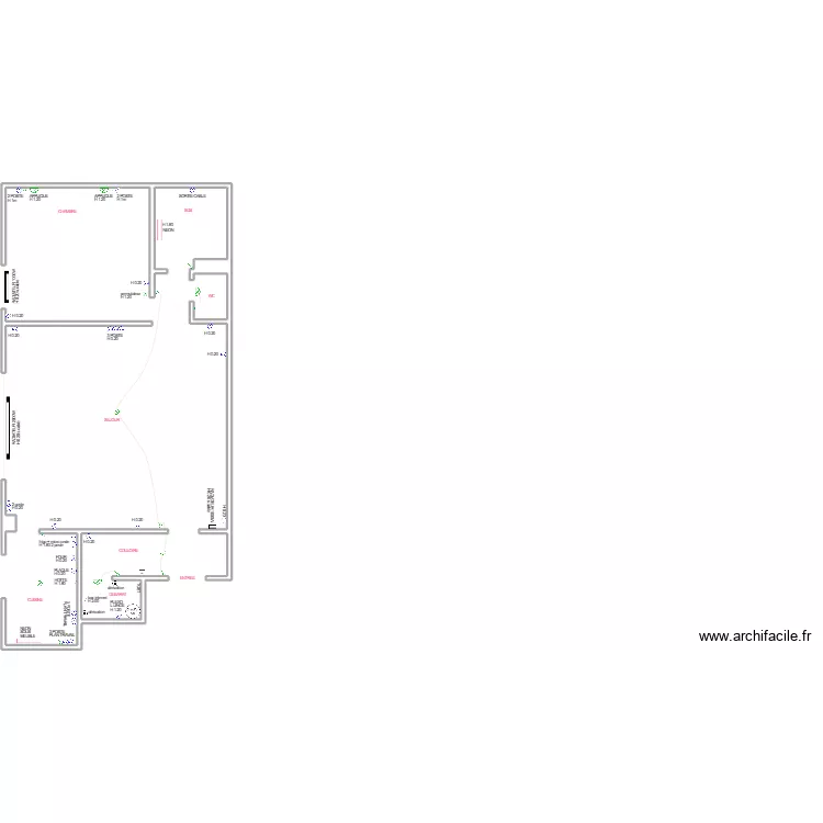 appartement 1. Plan de 4  et 2256 m²