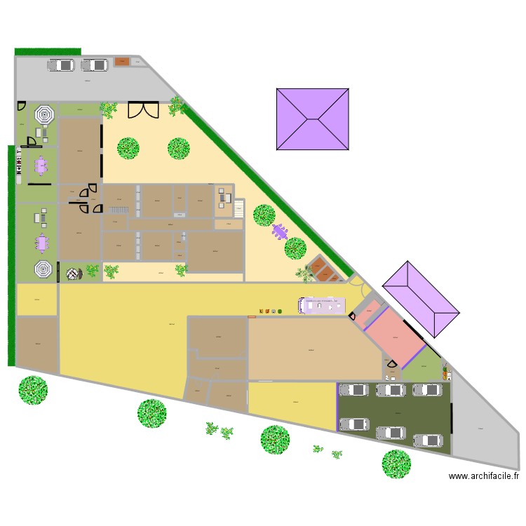 FOODTRUCK 0812E. Plan de 58 pièces et 1892 m2