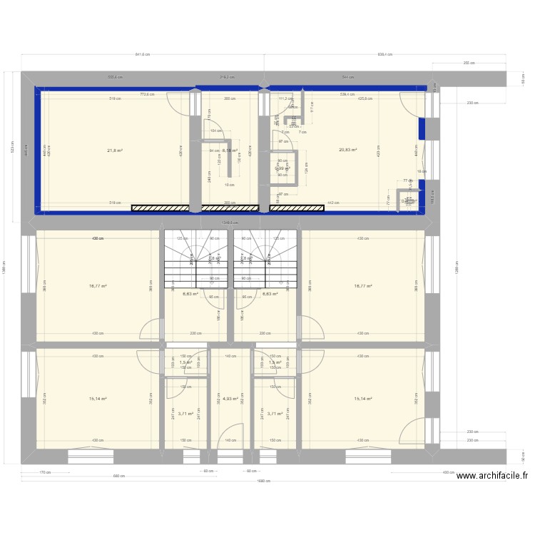 20240306 Projet Rénovation Mury . Plan de 27 pièces et 306 m2